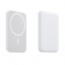 5000mAh Magnetic Power Bank Magsafe Battery Pack Wireless Charger For iPhone 12/13/14 Series - White 