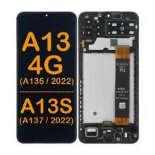 LCD Display Touch Screen Digitizer With Frame Replacement for Galaxy A13 4G (A135U/M/F 2022)  / A13s (A137 / 2022) (Refurbished)