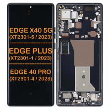 OLED Display Touch Screen Digitizer Replacement for Motorola Edge X40 5G (XT2301-5 / 2023) / Edge Plus (XT2301-1 / 2023) / Edge 40 Pro (XT2301-4 / 2023) (With Frame) (Refurbished)