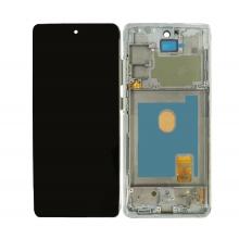 OLED Screen Digitizer Assembly with Frame for Samsung Galaxy S20 FE 4G/ 5G (Refurbished)- Cloud White