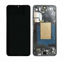 OLED Screen Digitizer Assembly with Frame for Samsung Galaxy S24 Plus 5G (Refurbished) - Onyx Black